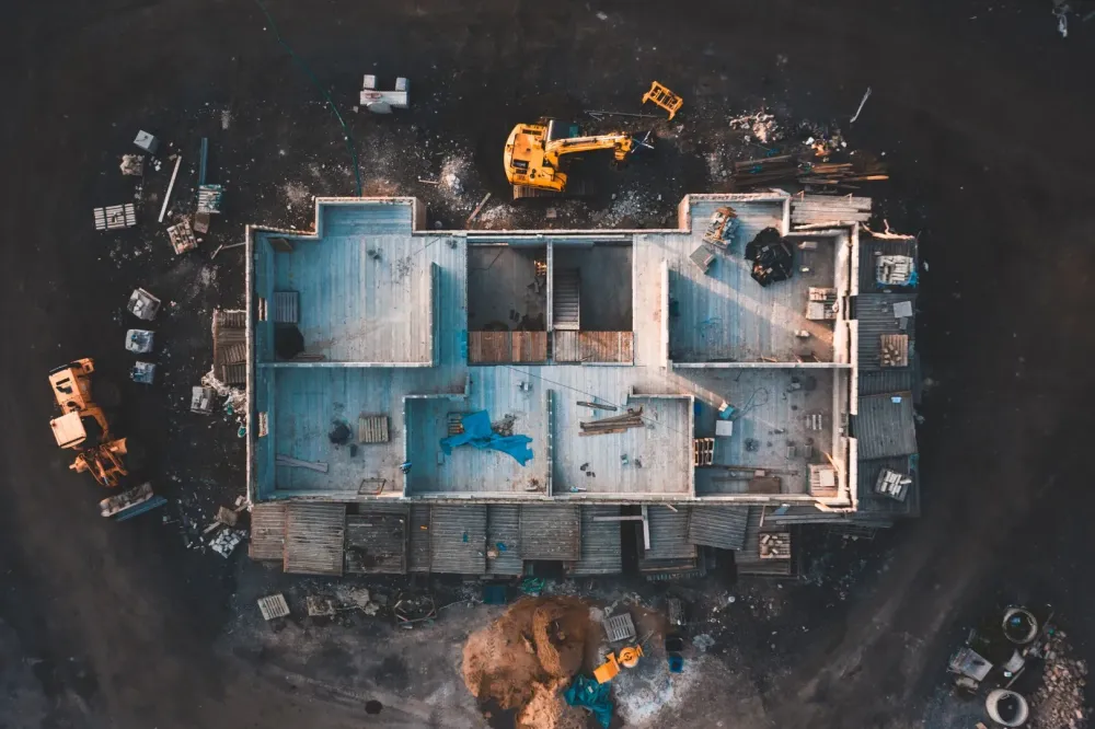 Chantier vue aerienne