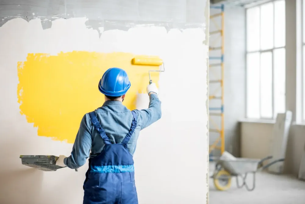 Mur chantier peinture