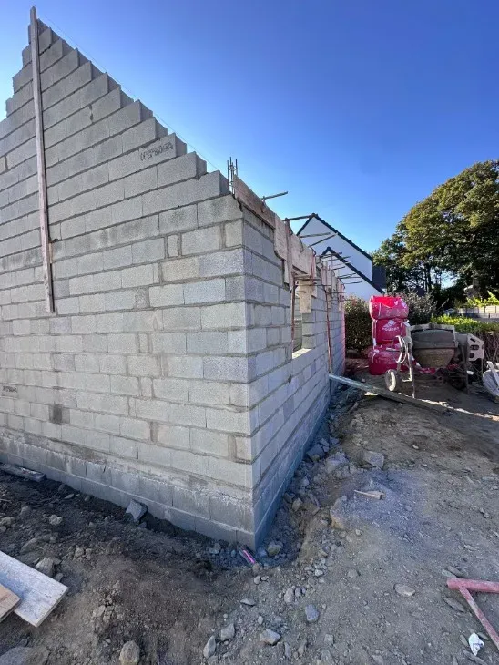 Mur parpaing maison